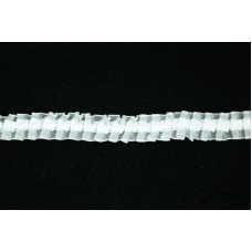 0.625 inch White Double Ruffled Organza Ribbon  (20 Yards) SALE ITEM