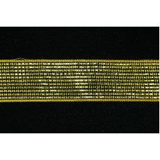 2.5 Inch Gold Mesh Metallic Foil Ribbon, 2.5 Inches x 25 Yards (Lot of 1 Spool) SALE ITEM