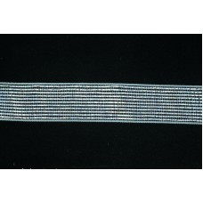 2.5 Inch Silver Mesh Metallic Foil Ribbon, 2.5 Inch x 25 Yards (Lot of 1 Spool) SALE ITEM