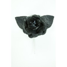 Black Open Rose  (Lot of 12) SALE ITEM