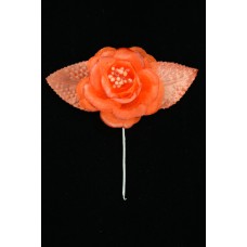 Orange Open Rose  (Lot of 12) SALE ITEM