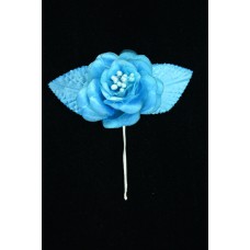 Turquoise Open Rose  (Lot of 12) SALE ITEM
