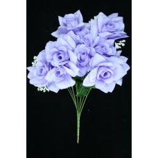 Lavender Micro Peach Open Rose Bush With Veins x12 (Lot of 1) SALE ITEM