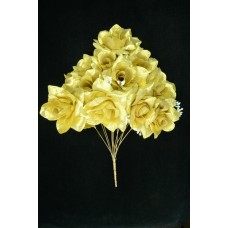 Gold Micro Peach Open Rose Bush x12 (Lot of 1) SALE ITEM