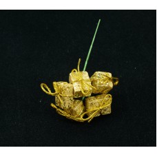 Gold Mini Gift Box Pick x 5 (lot of 12 Picks) SALE ITEM