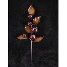 Burgundy Artificial Berry Spray, 16 inch (lot of 36)