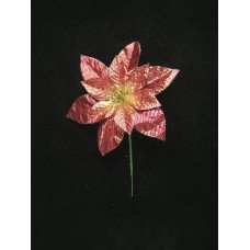 Large Poinsettia Pick, burgundy (lot of 72)