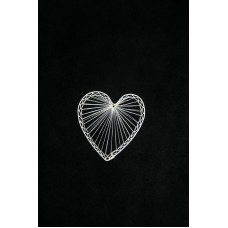 Abaca Heart, 6 inch (lot of 50) SALE ITEM