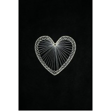 Abaca Heart, 8 inch (lot of 50) SALE ITEM