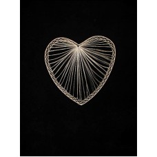 Abaca Heart, 10 inch (lot of 50)