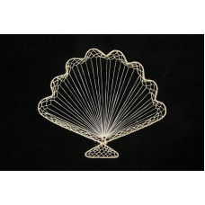 Abaca Shell Fan, 12 inch (lot of 36) SALE ITEM