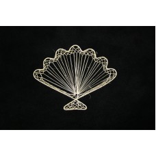 Abaca Shell Fan, 8 inch (lot of 36) SALE ITEM