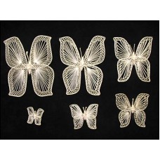 Abaca Butterfly, set of 6 (lot of 12 sets) SALE ITEM