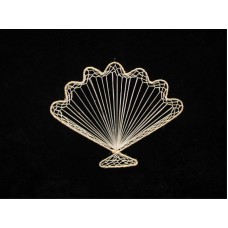 Abaca Shell Fan, 10 inch (lot of 36) SALE ITEM
