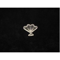 Abaca Shell Fan, 3 inch (lot of 36) SALE ITEM