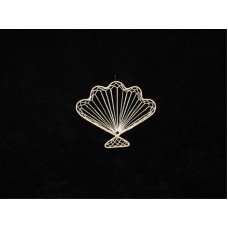 Abaca Shell Fan, 6 inch (lot of 36) SALE ITEM