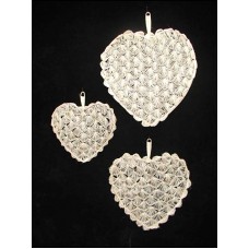 Abaca Crochet Fan, set of 3 (lot of 1 sets) SALE ITEM