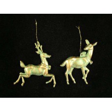Reindeer Christmas Ornament, 4.5 inch (lot of 12)