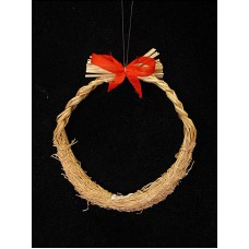 Braided Wreath with Bow, 4 inch (lot of 12)