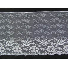 12 Inch Flat Lace, White (202 YARDS - FULL SPOOL) MADE IN USA