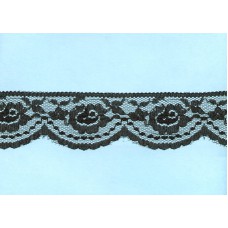 2 inch Flat Lace, Black (500 Yards - FULL SPOOL) MADE IN USA