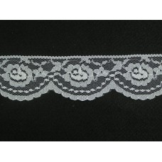 2 inch Flat Lace, white (500 Yards - FULL SPOOL) MADE IN USA