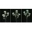 Anemone Spray x6, Aquamarine, Artificial Silk Flower (lot of 12) Clearance