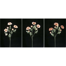 Pastel Water Color Anemone Spray, Mauve, Artificial Silk Flower (Lot of 12)