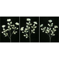 Pastel Water Color Rose Spray, Seamist Green Combo, Artificial Silk Flower (Lot of 12)