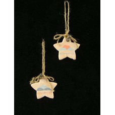 Southwest Clay Star Ornament, 3 inch (lot of 24) SALE ITEM