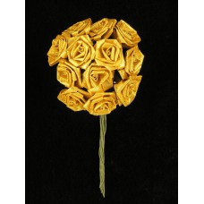 Large Ribbon Rose, gold (lot of 12 Bunches)