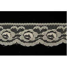 1.25 inch Flat Lace, natural (50 yards) 2611 natural MADE IN USA