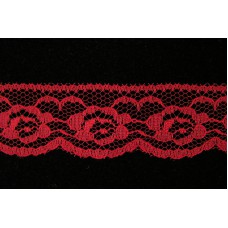 1.25 Inch Flat Lace, Red (750 YARDS - FULL SPOOL) MADE IN USA