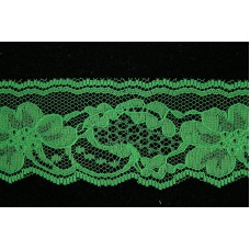 2 Inch Flat Lace, Emerald Green (400 Yards - FULL SPOOL) MADE IN USA