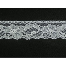 2 Inch Flat Lace, White (50 yards) MADE IN USA