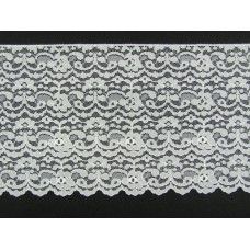 7.25 Inch Flat Lace, Ivory (162 YARD FULL SPOOL) MADE IN USA