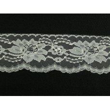 3 Inch Flat Lace, Ivory (25 yards) MADE IN USA