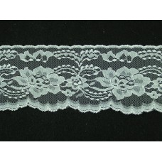 4 inch Flat Lace, Ivory (25 yards) MADE IN USA
