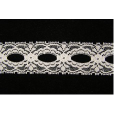 1.5 inch Flat Insert Lace, white (306 yard FULL SPOOL) MADE IN USA