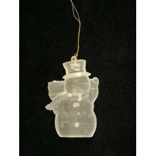 Acrylic Snowman Ornament, 3 inch (lot of 24)