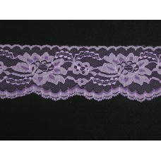 3 Inch Flat Lace, Lavender (325 YARDS - FULL SPOOL) MADE IN USA