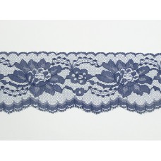 3 Inch Flat Lace, Navy  (325 YARDS FULL SPOOL) MADE IN USA