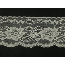 4 inch Flat Lace, natural (25 yards) MADE IN USA