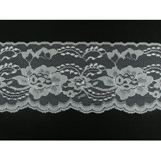4 inch Flat Lace, white (10 yards) MADE IN USA