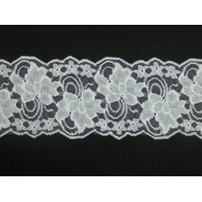 4 Inch Flat Galloon Lace, White (180 yards FULL SPOOL) MADE IN USA