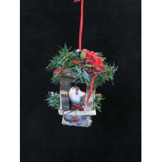Decorated Birdhouse Ornament (lot of 6) SALE ITEM