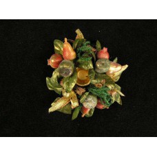 Christmas Taper Candle Ring (lot of 1)