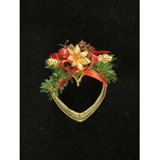 Mesh Heart Christmas Ornament (lot of 12)