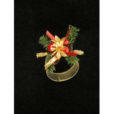 Mesh Circle Christmas Ornament (lot of 12)