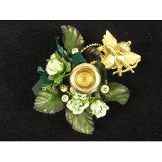 Christmas Taper Candle Ring, mint (lot of 24)